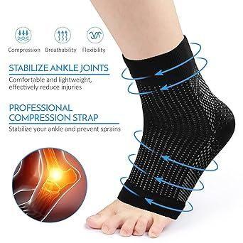 Compression Arch Support Socks - 2 Pack | Yoga & Sports Protection