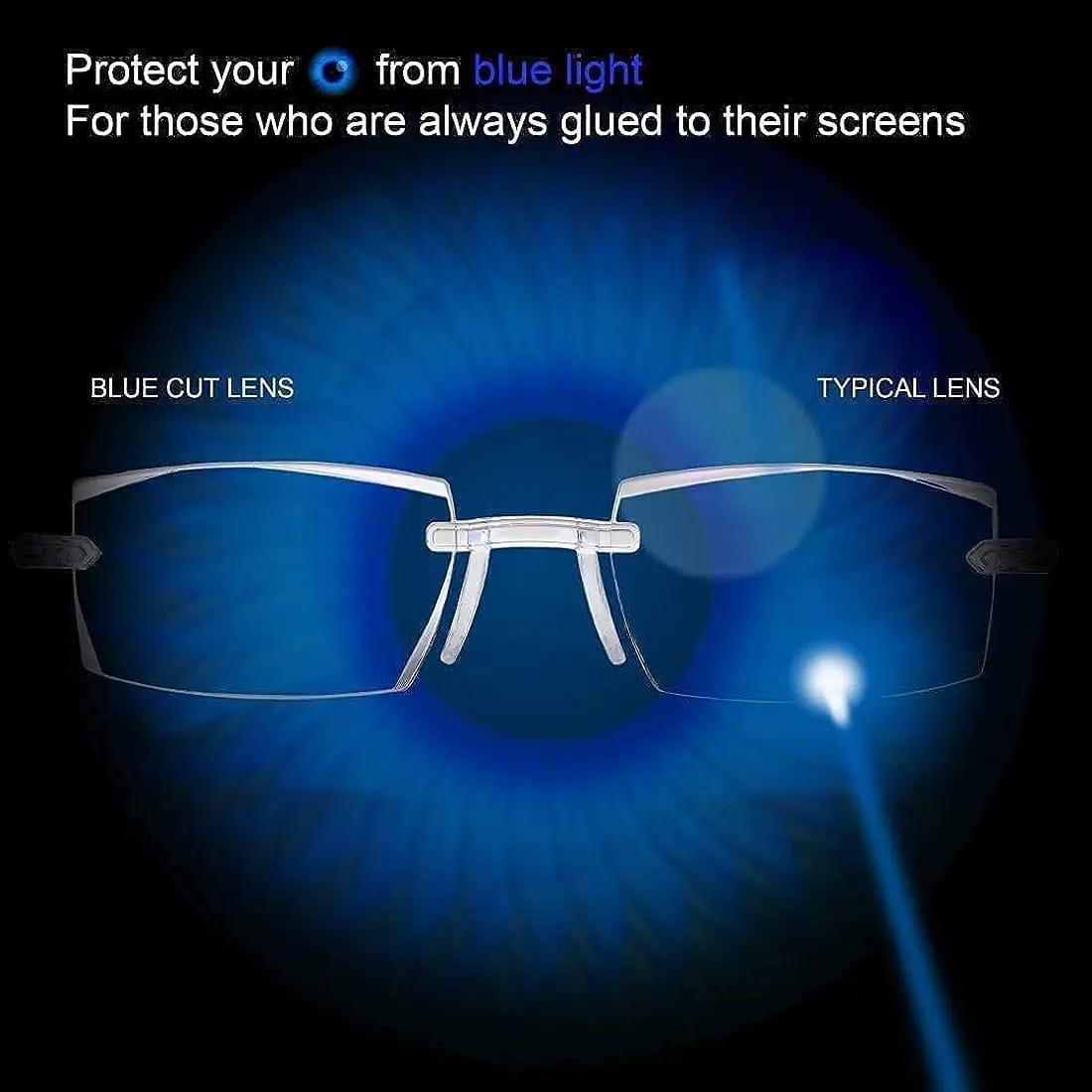 Anti-Blue Light Progressive Reading Glasses +2.5