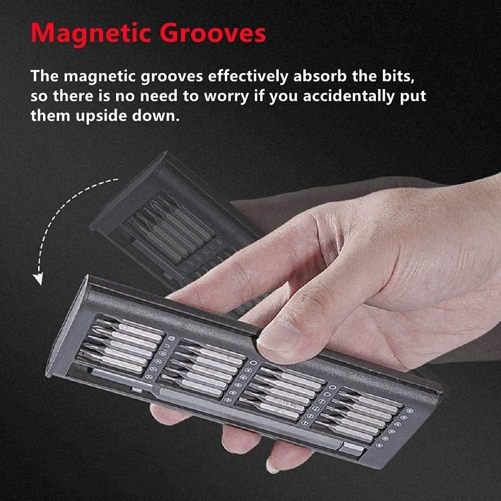 Professional aluminum screwdriver handle with precision bit attachment for detailed repair work