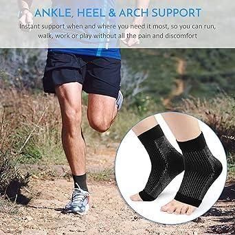 Compression Arch Support Socks - 2 Pack | Yoga & Sports Protection