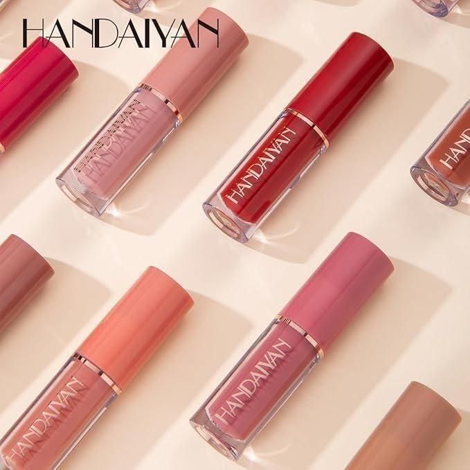 12-Piece Velvet Matte Liquid Lipstick Set - Long-Lasting Waterproof Formula