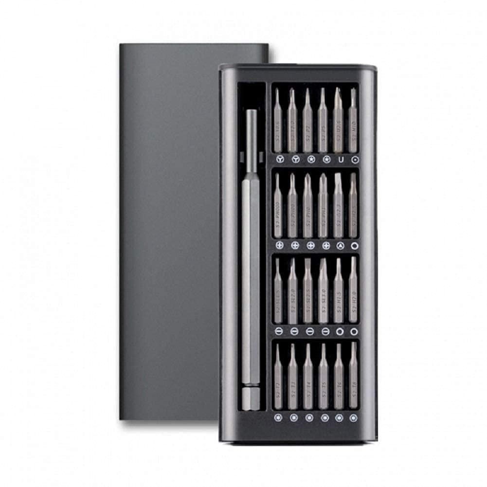 Compact screwdriver set in use for smartphone or electronics repair demonstration